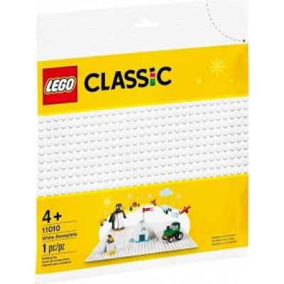 LEGO 11010 Classic Witte bouwplaat 10" x 10" / 25 cm x 25 cm voor de Wintersets Bouwplaat